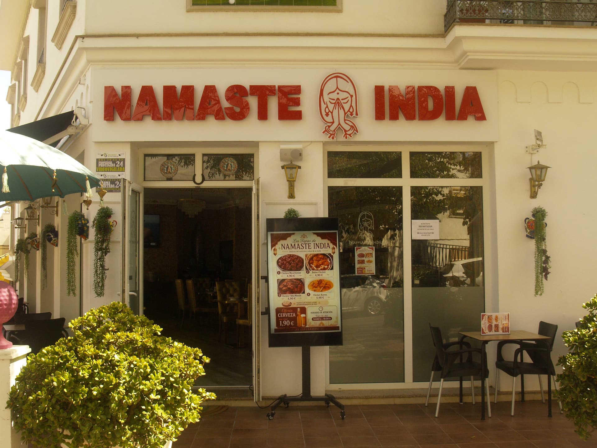 Namaste India San Pedro de Alcántara — Our facade in San Pedro