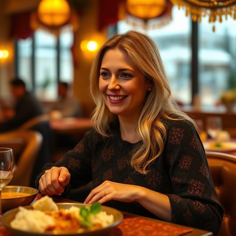 Linnea Åberg at Namaste India